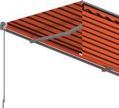 vidaXL-Luifel-automatisch-uittrekbaar-met-rolgordijn-6x3m-oranje-bruin