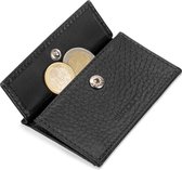 Slimpuro - Coin Pocket - Portemonneetje Beursje - Voor Znap Slim Wallets 8 En 12 - Handig Bewaren Van Muntgeld - Voor Max. 10 Munten - Met Rfid Blokkeerkaart - Druksluiting - Afmetingen: 5,9 X 1 X 8,6 cm - Zwart