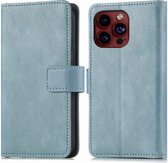 Étui pour iPhone 15 Pro avec porte-cartes - Bookcase iMoshion Luxe - Bleu clair