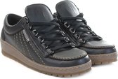 Mephisto Heren Veterschoenen - Zwart - Maat 40.5