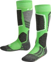 Chaussettes de sports d'hiver Falke SK2 - Taille 31-34 - Unisexe - vert / gris / noir