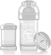 Twistshake Anti-colic babyfles - White Diamond 180ml met Flowrate Small (0-2m)