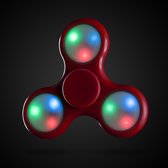 Fidget Spinner - Stressverminderend - Met LED-lampjes - Rood