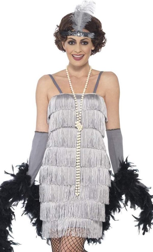 Jaren 20 Danseressen Kostuum | Kort Betty Boop Flapper | Vrouw | XXL | Carnavalskleding | Verkleedkleding