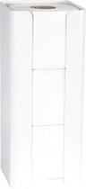 Spare part roll holder white coated RAL 9016 microstructure wall mounting for 3 rolls
