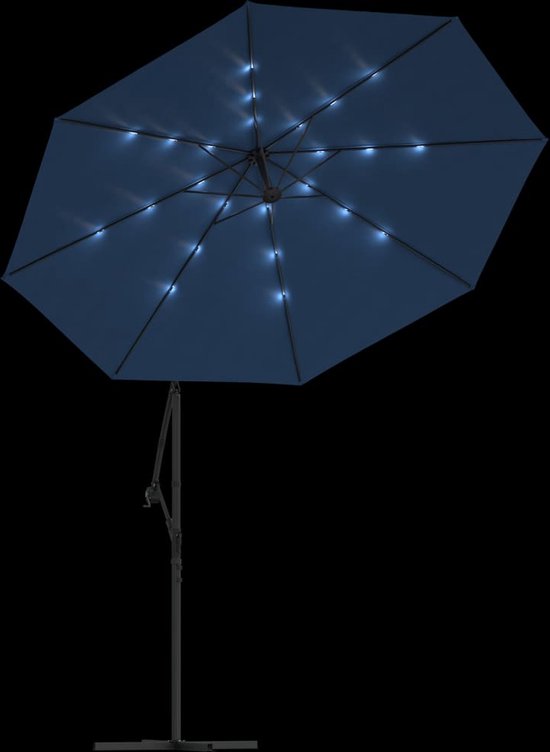 vidaXL Strandparasol blauw 240 cm