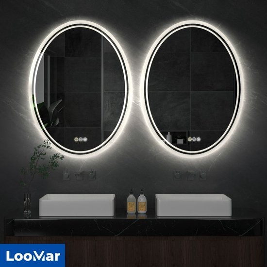 Arch Bathroom LED Mirror With Light, 40x80cm, 60x90cm, Arch Light On Mirror For Bathroom Wall Mounted Makeup Mirror, Dimmable 3 Colors Smart Bathroom Light Arch Mirror (Size : 40x80cm/40x3