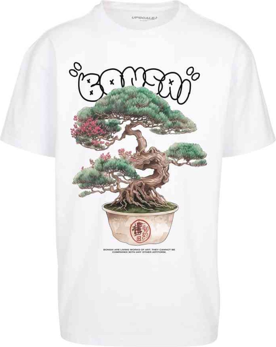 Mister Tee Bonsai Heavy Oversize Heren T-shirt XL Wit