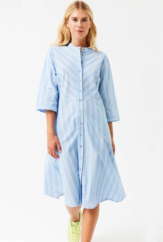 Freequent jurk blauw hotsell