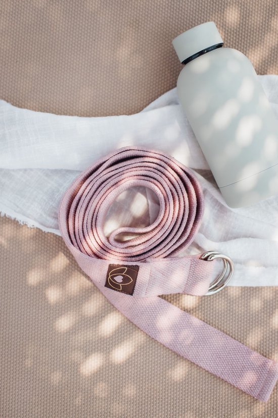 Yoga riem / strap extra lang oudroze - Lotus van Lotus — afbeelding 2