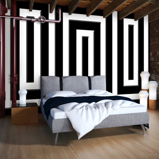 Papier peint Pierres | Noir et blanc | 312x219 cm