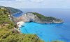 Fotobehang - Vlies Behang - Navagio Beach Zakynthos - Shipwreck Beach - 208 x 146 cm