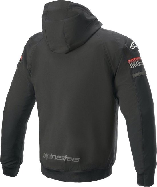 ALPINESTARS SEKTOR V2 TECH BLACK BRIGHT RED MOTORCYCLE HOODIE 2XL - Maat - Jas