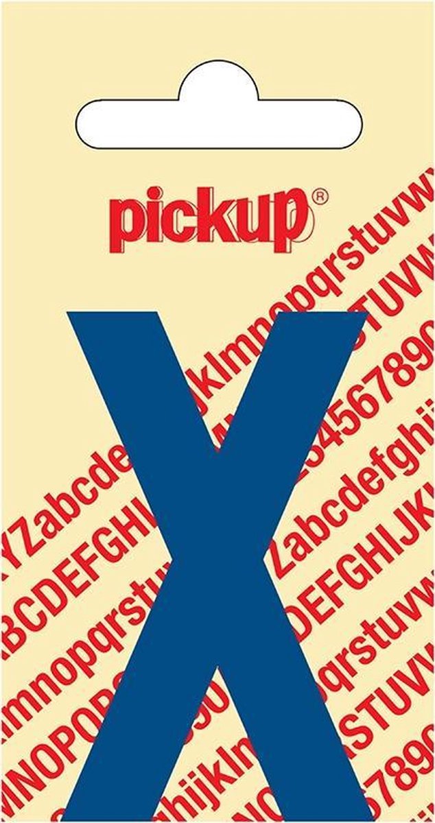 Pickup plakletter Nobel 60 mm blauw X - 31052060X