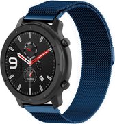 Milanees Smartwatch bandje - Geschikt voor  Xiaomi Amazfit GTR Milanese band - blauw - 42mm - Horlogeband / Polsband / Armband