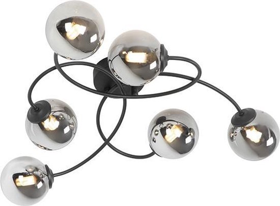QAZQA - Plafondlamp - 6 lichts - L - Woonkamer | Slaapkamer | Keuken