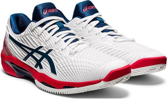 Asics Tennisschoenen Solution Speed FF Clay - Heren - Wit/blauw | bol.com