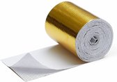 3.8cm x 9m Hitte reflecterende tape goud