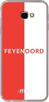 6F hoesje - geschikt voor Samsung Galaxy J4 Plus -  Transparant TPU Case - Feyenoord - met opdruk #ffffff