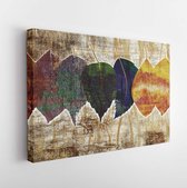 Abstract Grunge Vintage Royal Home Decorative Wall Paper Design and wall tile Design. - Modern Art Canvas - Horizontal - 1686450223 - 40*30 Horizontal