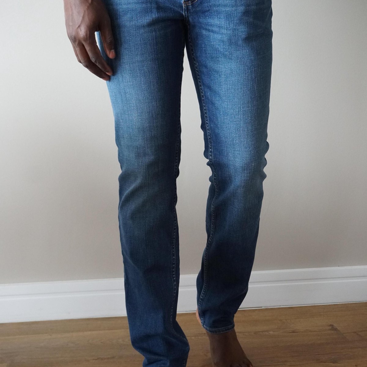 Lee Cooper LC112 Core Mid Blue - Straight Jeans - W42 X L34