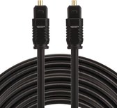 Câble optique ETK Digital Toslink 8 mètres / audio mâle à mâle / câble optique série PVC - noir