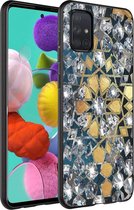 iMoshion Design voor de Samsung Galaxy A71 hoesje - Grafisch - Goud Bling