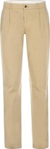 Steppin' Out Mannen Broek Classic Chino w/Pleats Beige Katoen Maat: 52