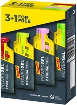 PowerBar PowerGel Original -4 saveurs (3 + 1 gratuit)