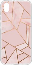 Design Backcover Huawei Y5 (2019) hoesje - Grafisch Roze / Koper