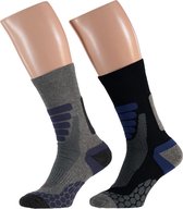 Xtreme Wandelsokken Katoen/polyamide Blauw 2-pak Mt 39/42