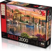 Harbour Sunset Puzzel 2000 Stukjes
