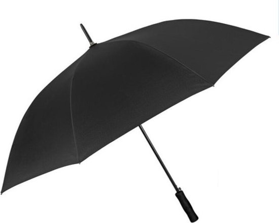 Perletti Paraplu Automatisch Windproef 122 Cm Microvezel Zwart | bol.com