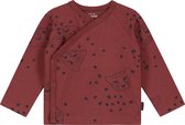 Prénatal Newborn Overslag Shirtje - Baby Kleding voor Jongens - Maat 56 - Rood