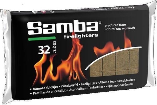 Samba aanmaakblokjes voordeelbox 768 stuks !! Milieuvriendelijk CO2 Neutraal - SAMBA