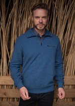 GCM heren trui blue + borstzak - maat 4XL