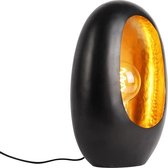 QAZQA cova - Design Tafellamp - 1 lichts - H 36 cm - Zwart Goud - Woonkamer | Slaapkamer | Keuken