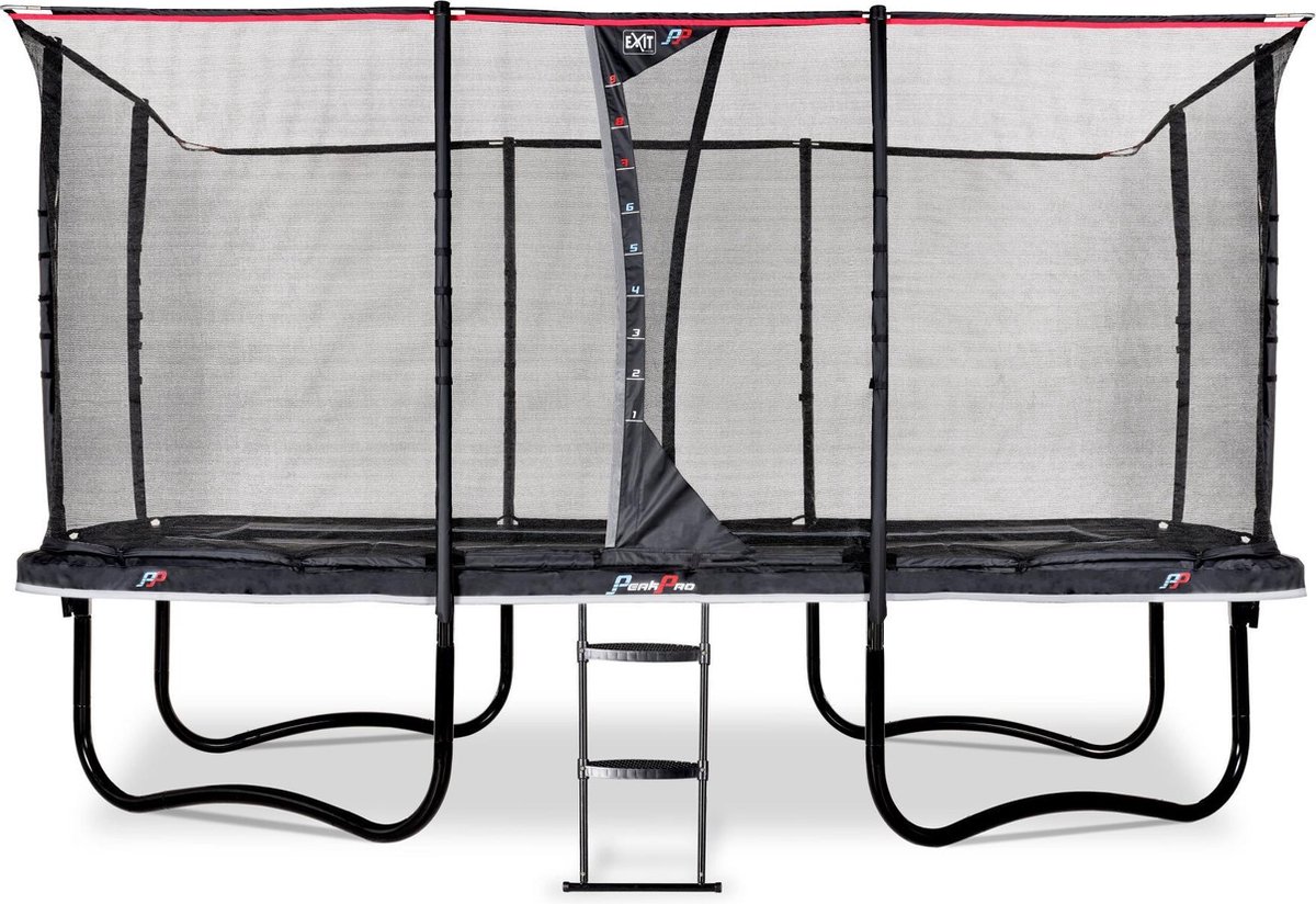 Exit trampoline PeakPro 244x427cm zwart