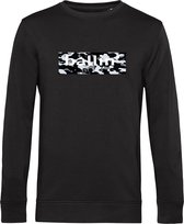 Heren Sweaters met Ballin Est. 2013 Camo Block Sweater Print - Zwart - Maat XXL