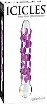 Icicles - dildo - dildo vibrator - dildo vrouwen - dildo mannen - dildo anaal - dildo xxl  - hengemaakt - glas - 18cm - number 07