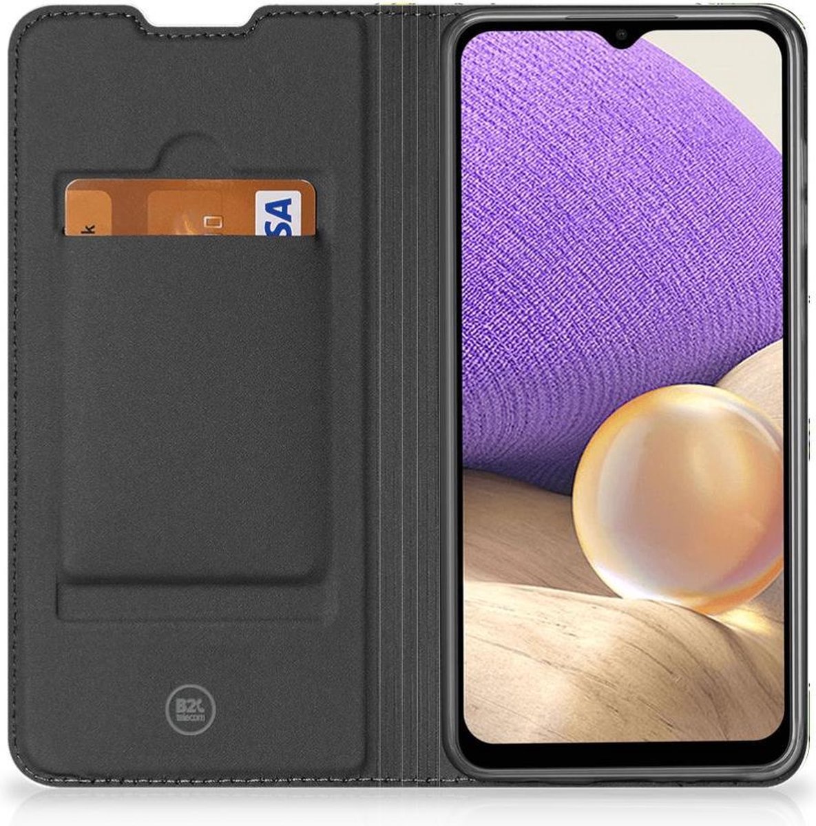 MP Case Zwart Bookcase Voor De Samsung Galaxy S7 Wallet Cover Samsung Galaxy S7 Telefoonhoesje Smartphonehoesje Beschermhoes