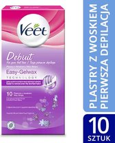 Veet - Easy-Gelwax Plasters From Wax To Hair Removal 10Pcs
