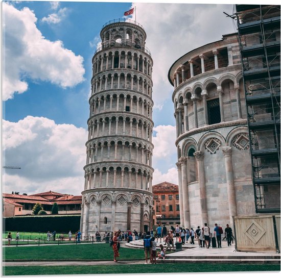 Acrylglas –Toren van Pisa - Italie– 40x30 (Wanddecoratie op Acrylglas)