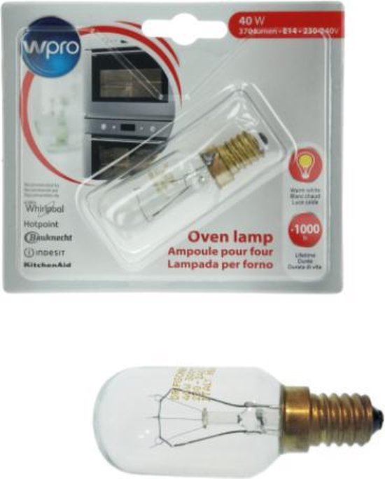 Lampe de four - 2 pièces - lampe four jusqu'à 300 degrés, lampe four 40W  E14 230v-240v