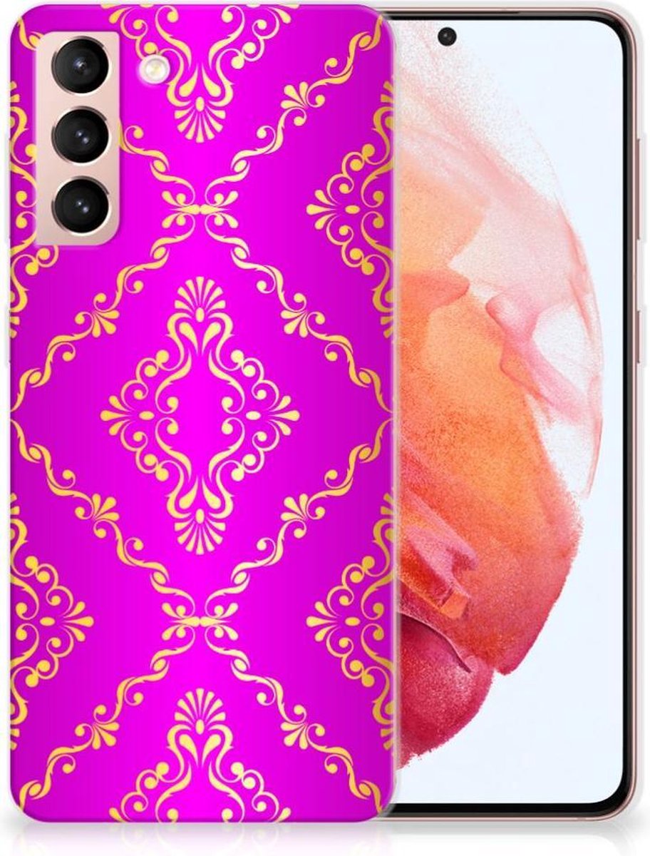 Siliconen Hoesje Samsung Galaxy S21 Barok Roze
