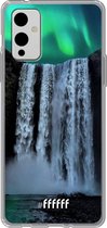 6F hoesje - geschikt voor OnePlus 9 -  Transparant TPU Case - Waterfall Polar Lights #ffffff
