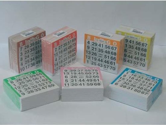 Afbeelding van het spel Bingokaarten 500 Stuks