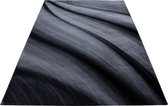 Modern laagpolig vloerkleed Miami - zwart 6630 - 200x290 cm