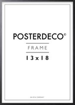 Cadre photo - Posterdeco - Bois Premium - Taille de l'image 13x18 cm - Noir
