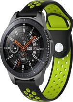 Bandje Voor Polar Ignite Dubbel Sport Band - Zwart Groen - One Size - Horlogebandje, Armband